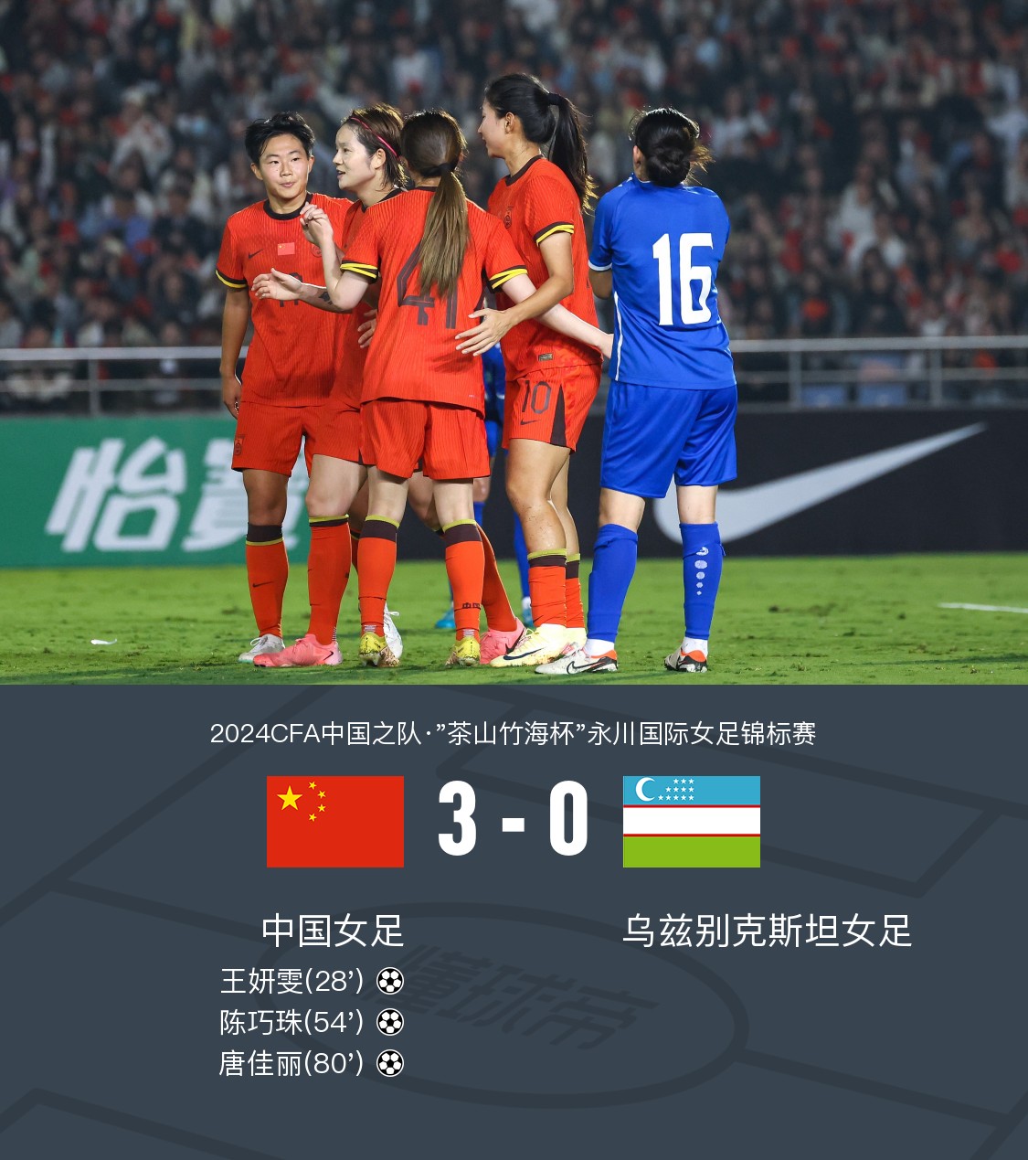 女足比赛带来精彩表现，球迷情绪高昂的简单介绍